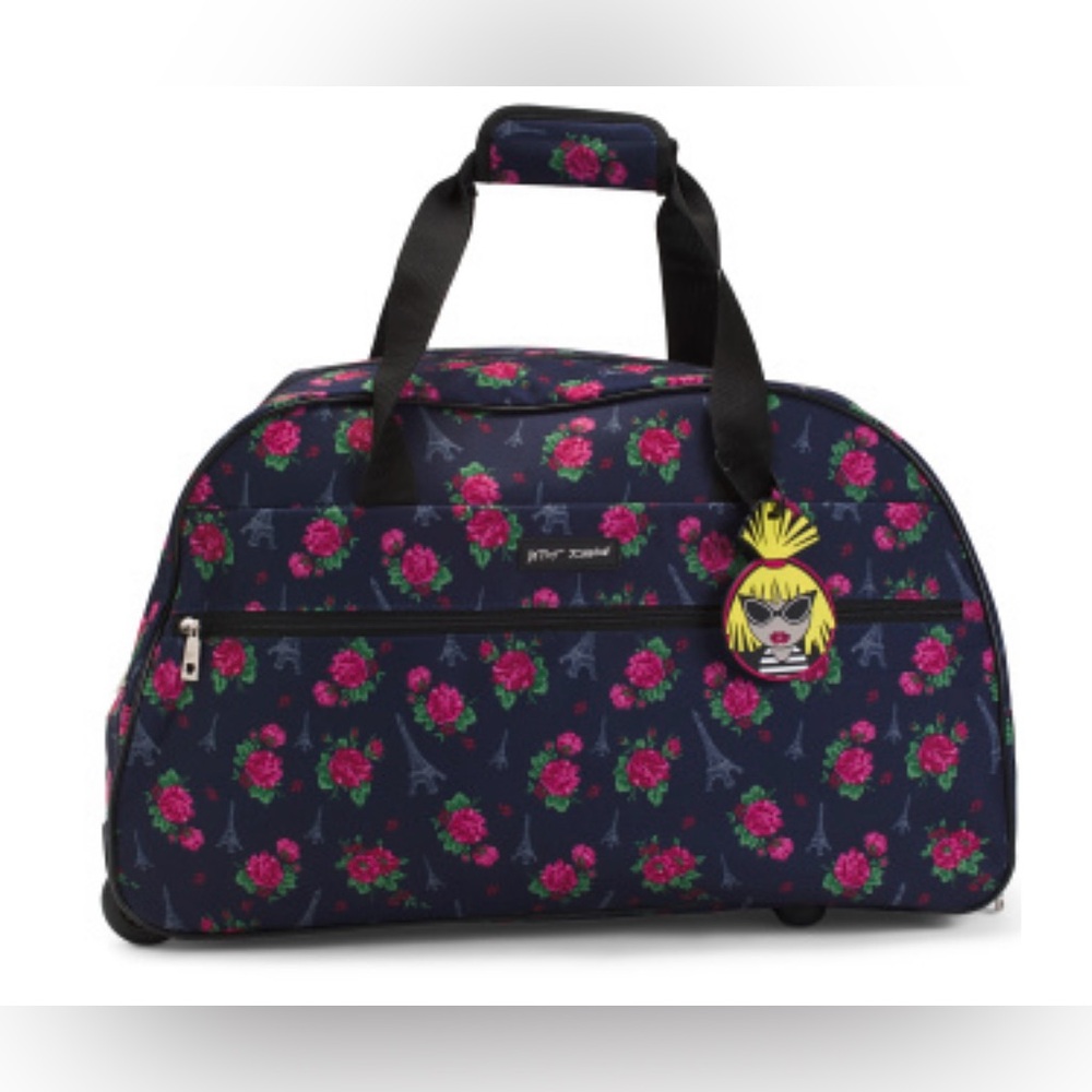 BETSEY JOHNSON
Eiffel Tower Wheeled Weekender - Picture 1 of 3